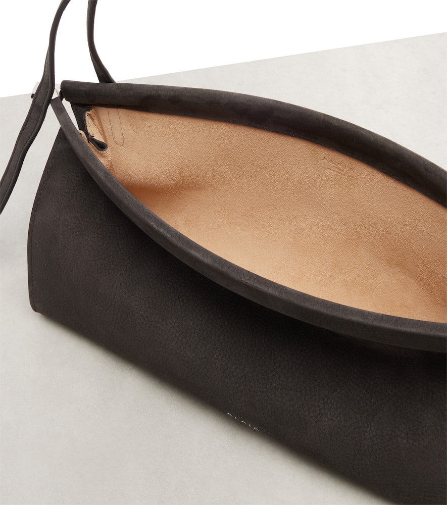 Alaïa Le Click East West Medium Shoulder Bag In Gray