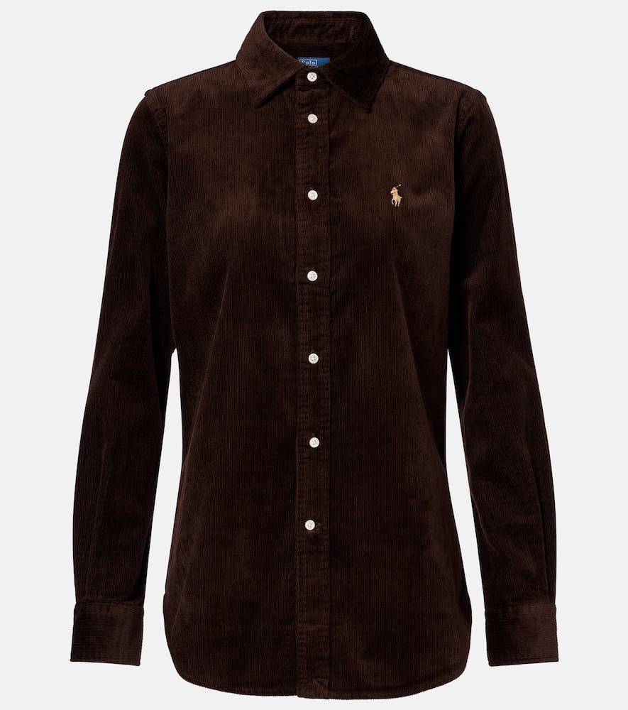 Polo Ralph Lauren Button-down Corduroy Shirt In Brown