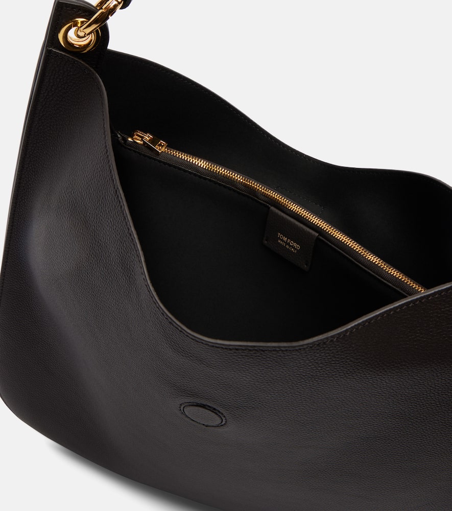 Tom Ford Tara Leather Shoulder Bag In Black