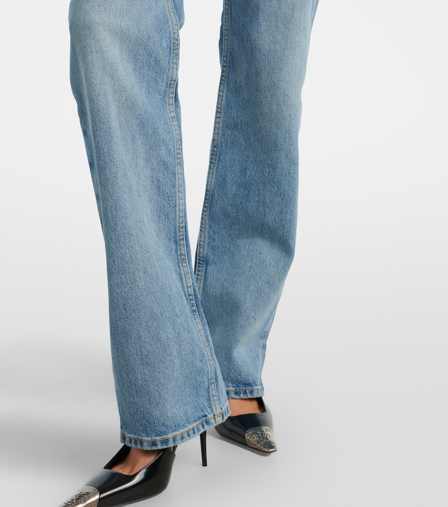  Saint Laurent Saint Laurent Mid-rise Bootcut Jeans 