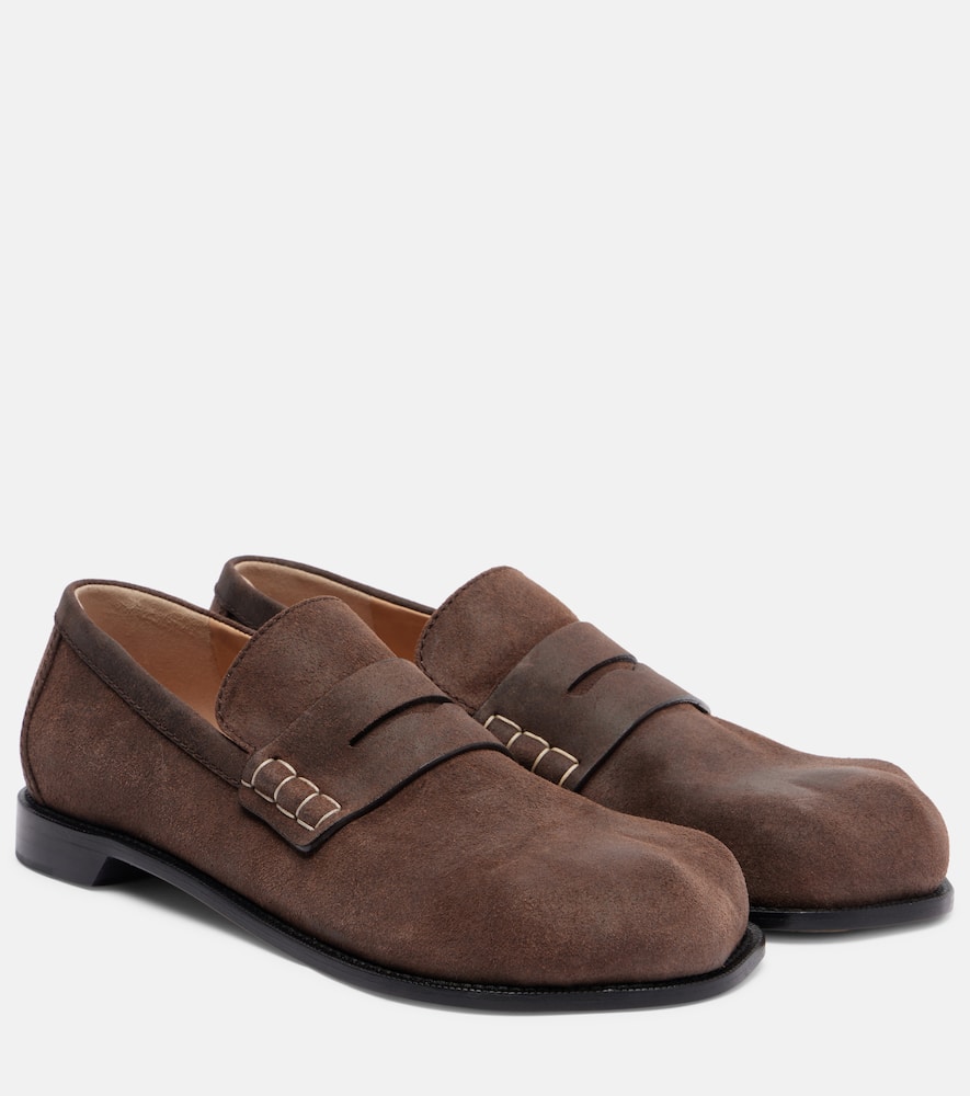 Paw suede penny loafers
