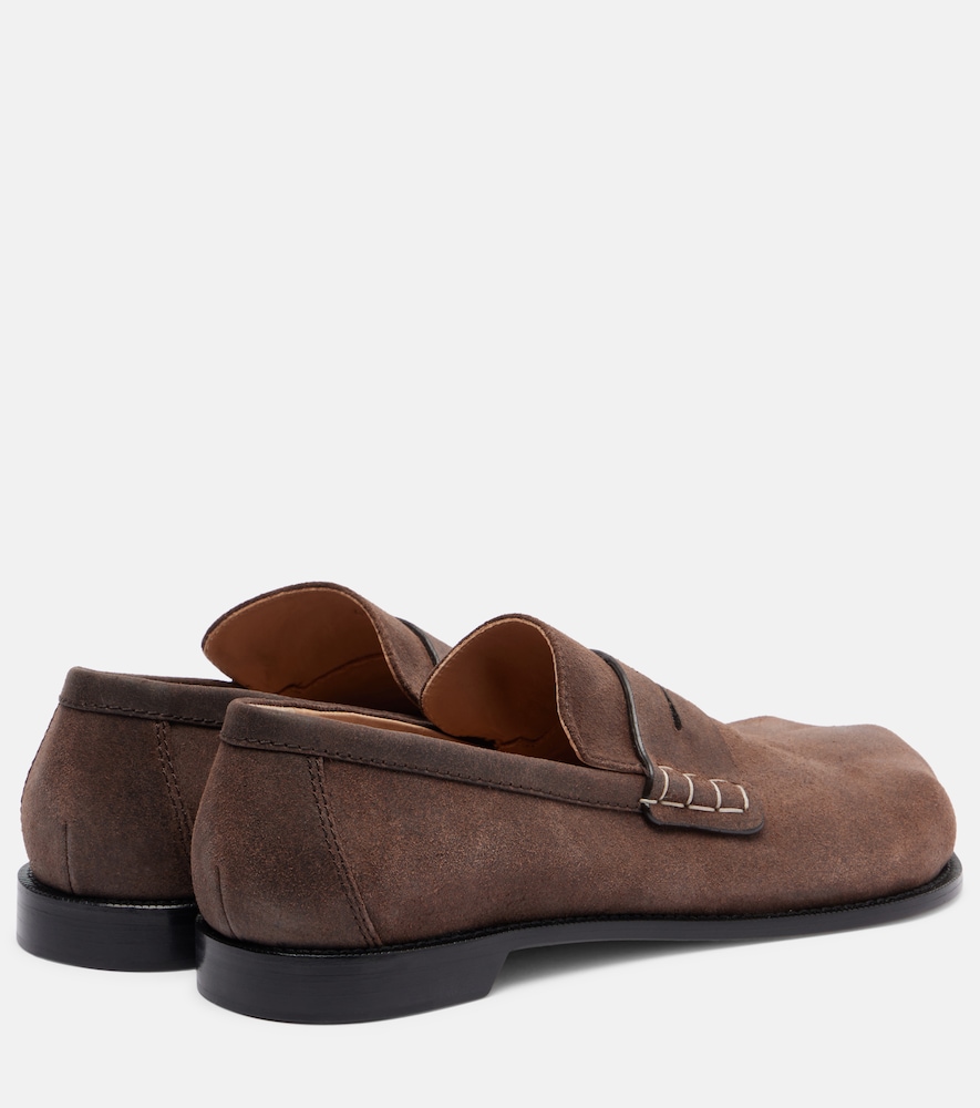  Jw Anderson Jw Anderson Paw Suede Penny Loafers 