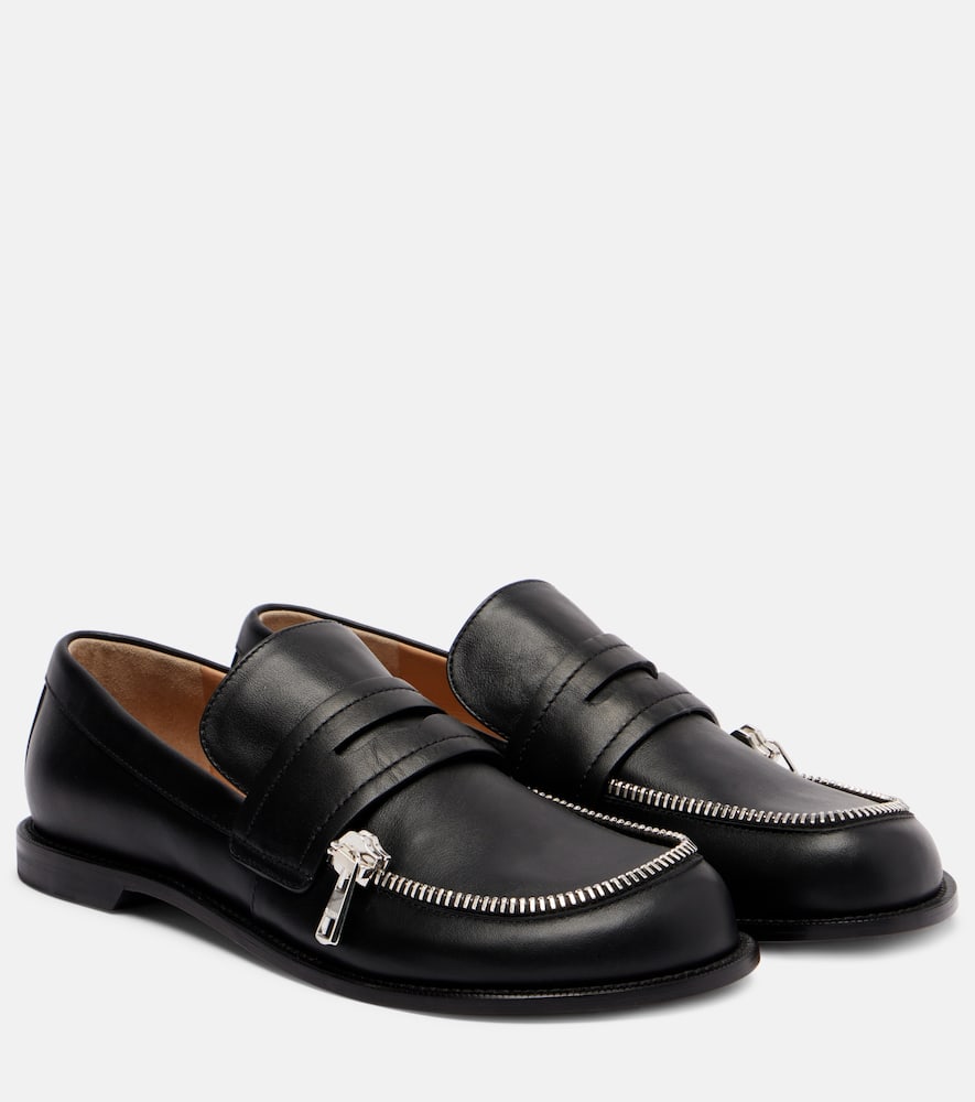 Leather loafers