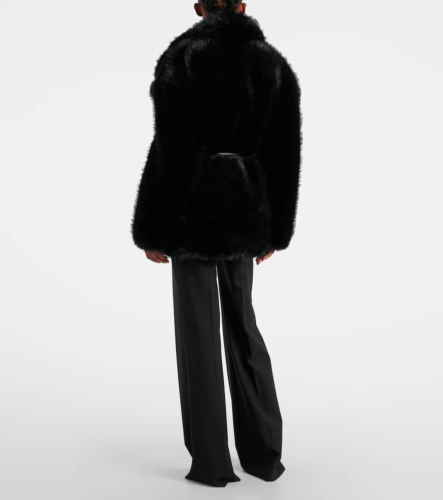 Sportmax Rosaria Coat With Belted Jacket In Black