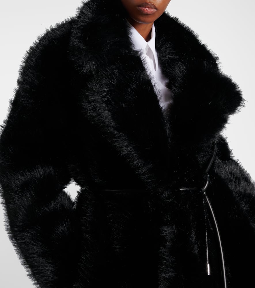 Sportmax Rosaria Coat With Belted Jacket In Black
