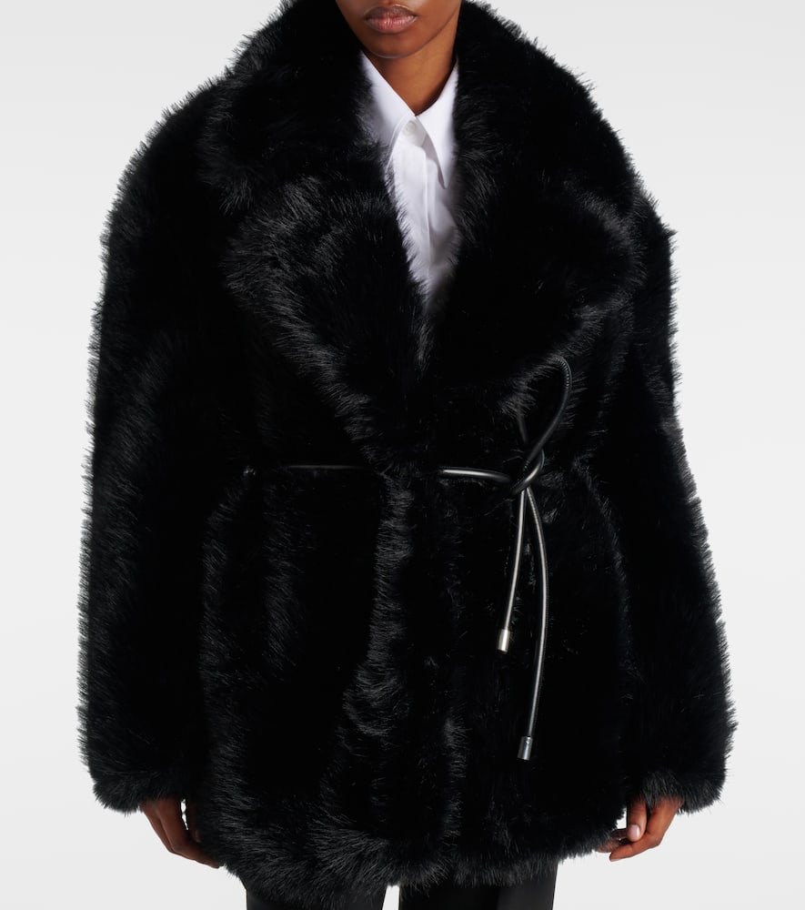 Sportmax Rosaria Coat With Belted Jacket In Black