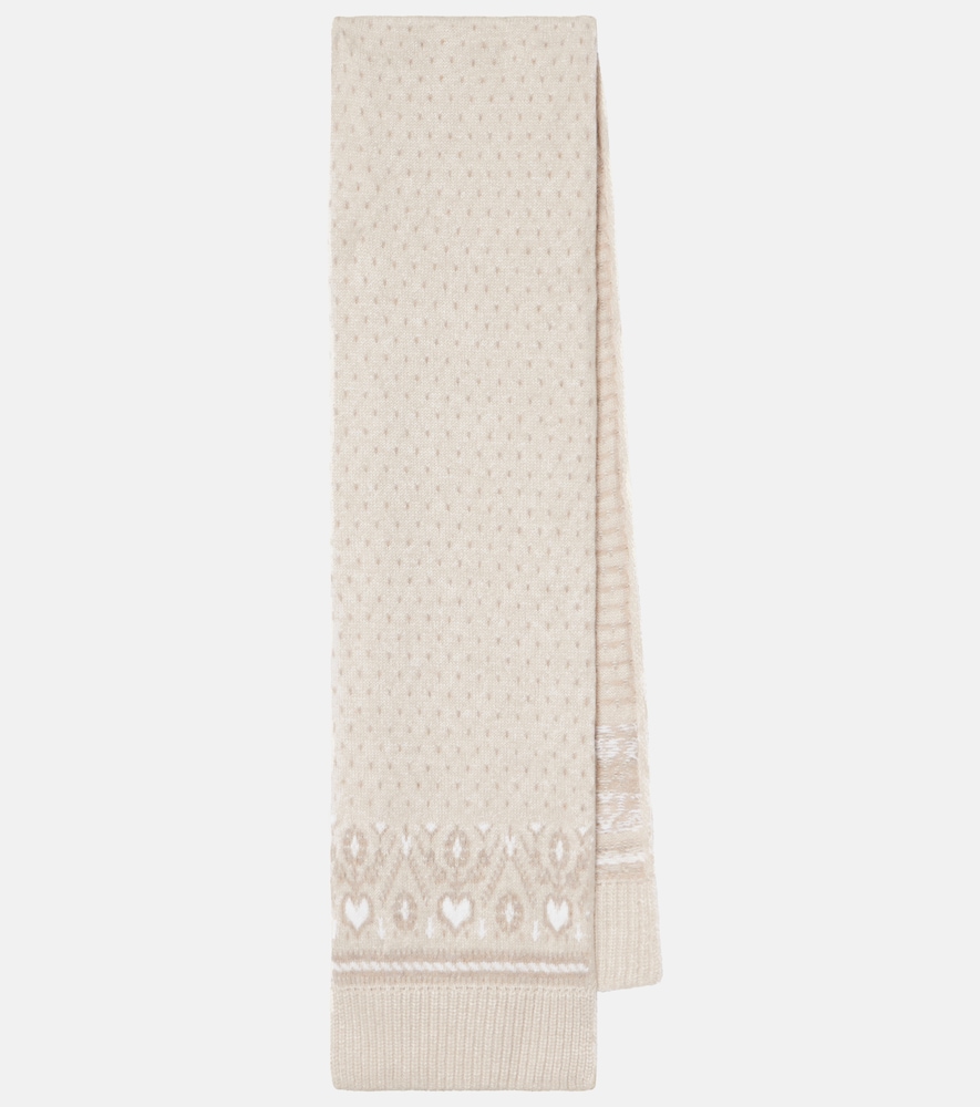 Khaite Lucerne Fair Isle cashmere scarf