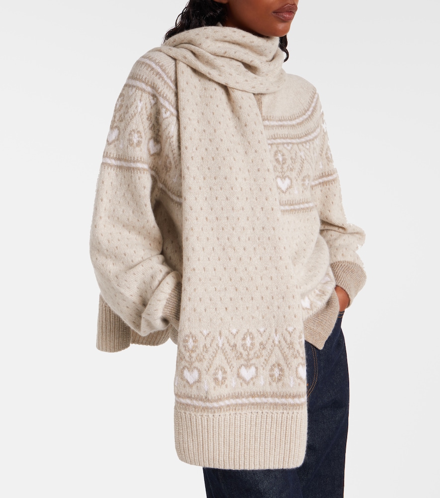Lucerne Fair Isle Cashmere Scarf