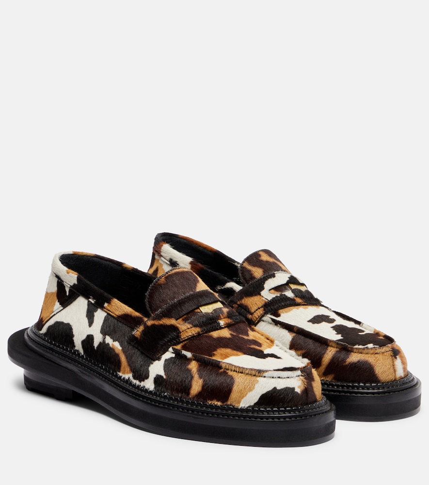 Sacai x J.M. Weston – Mocassins 180 en cuir façon poulain