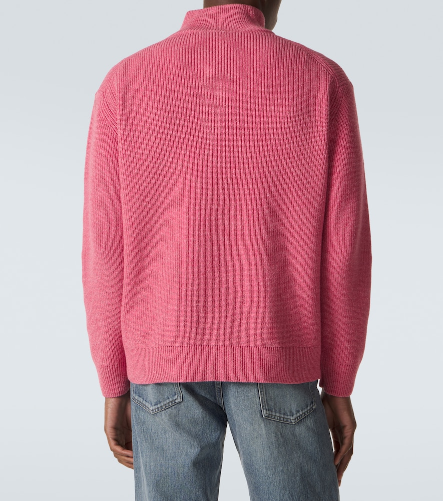  Jw Anderson Jw Anderson Wool And Cotton Half-zip Sweater 