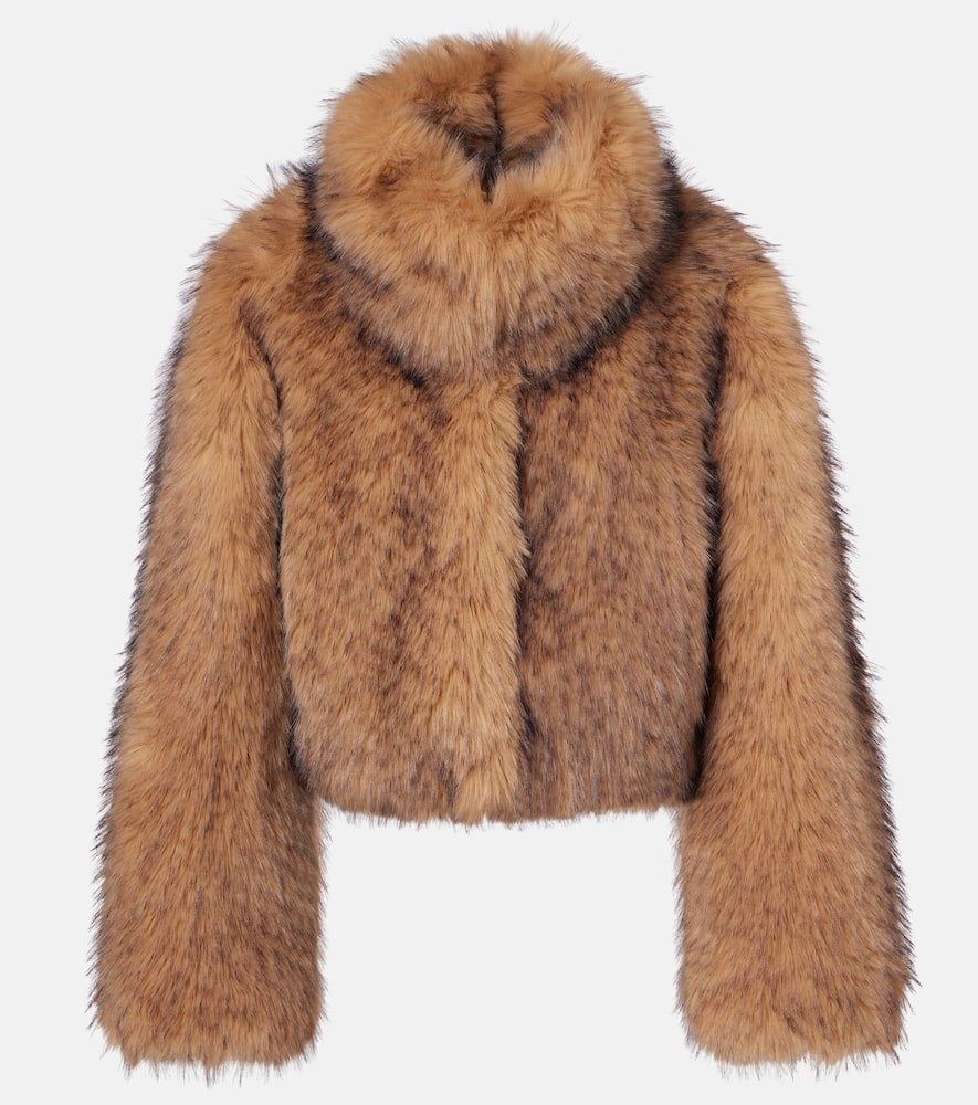 Rotate Birger Christensen Cropped Jacket In Gold