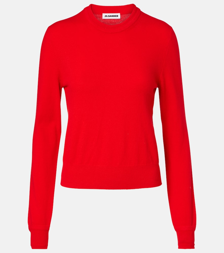 Jil Sander Women's Red Virgin Wool Sweater UK Size 12 - Mytheresa