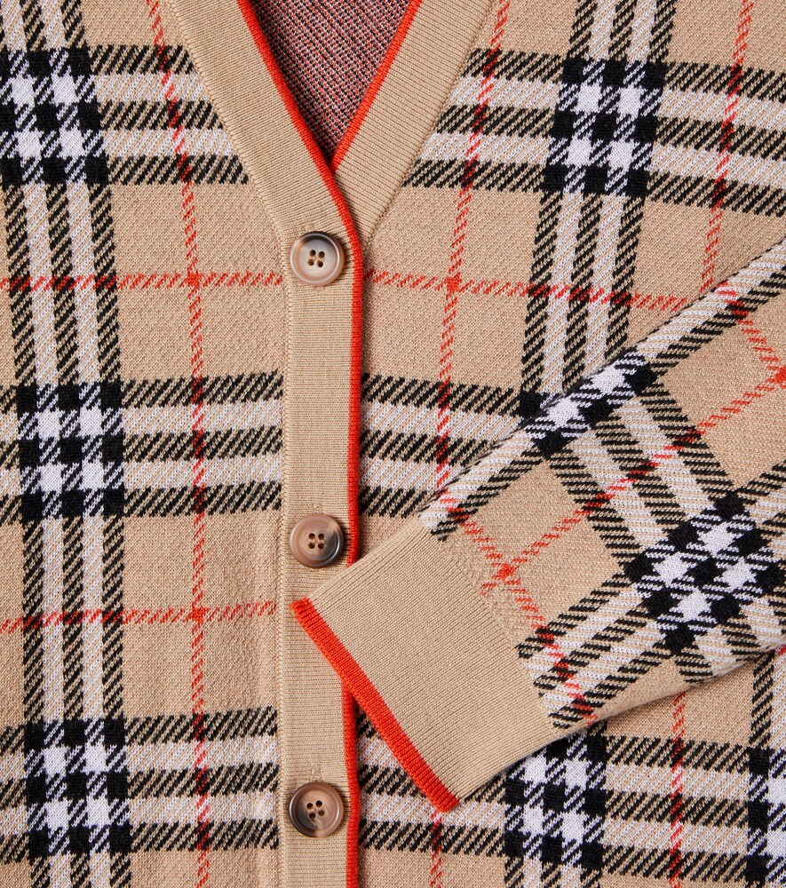  Burberry Kids Burberry Kids Cardigan Burberry Check Aus Wolle 