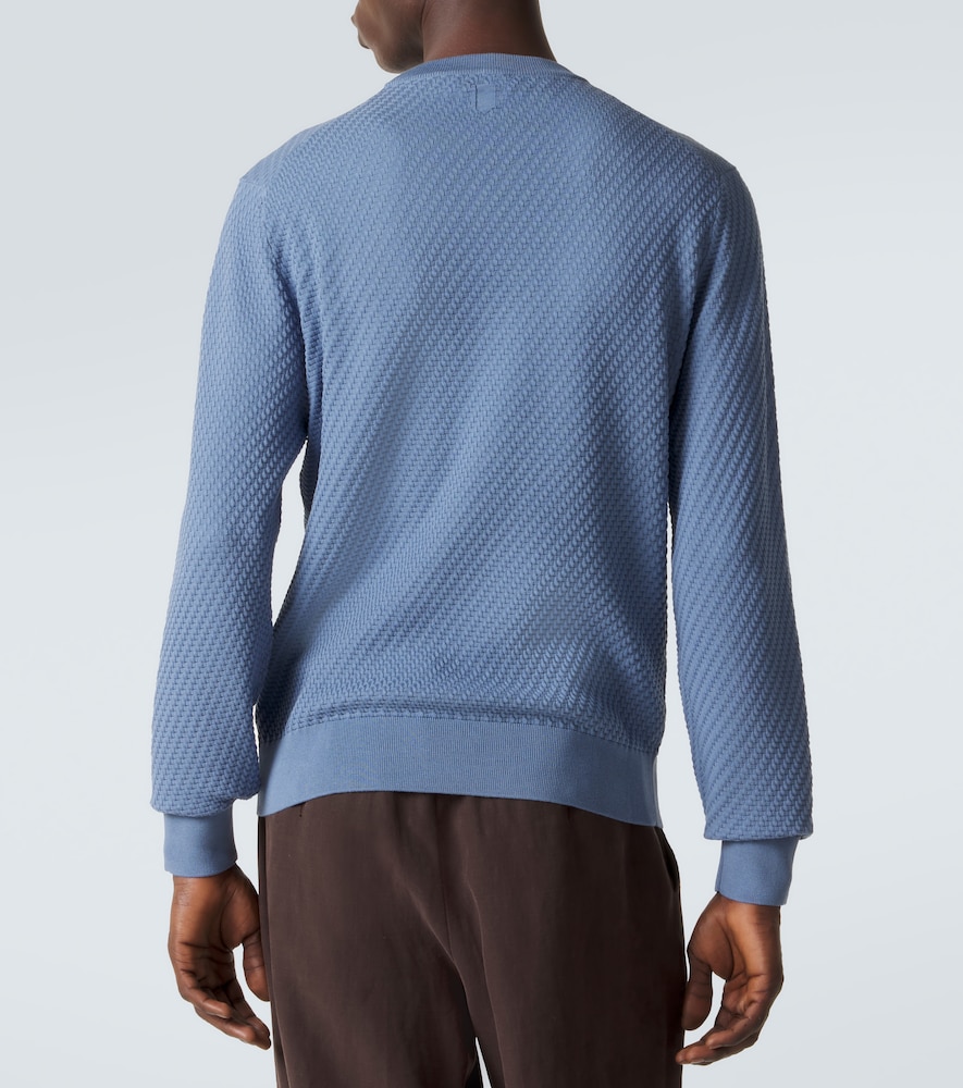  Canali Canali Pullover Aus Baumwolle Und Seide 