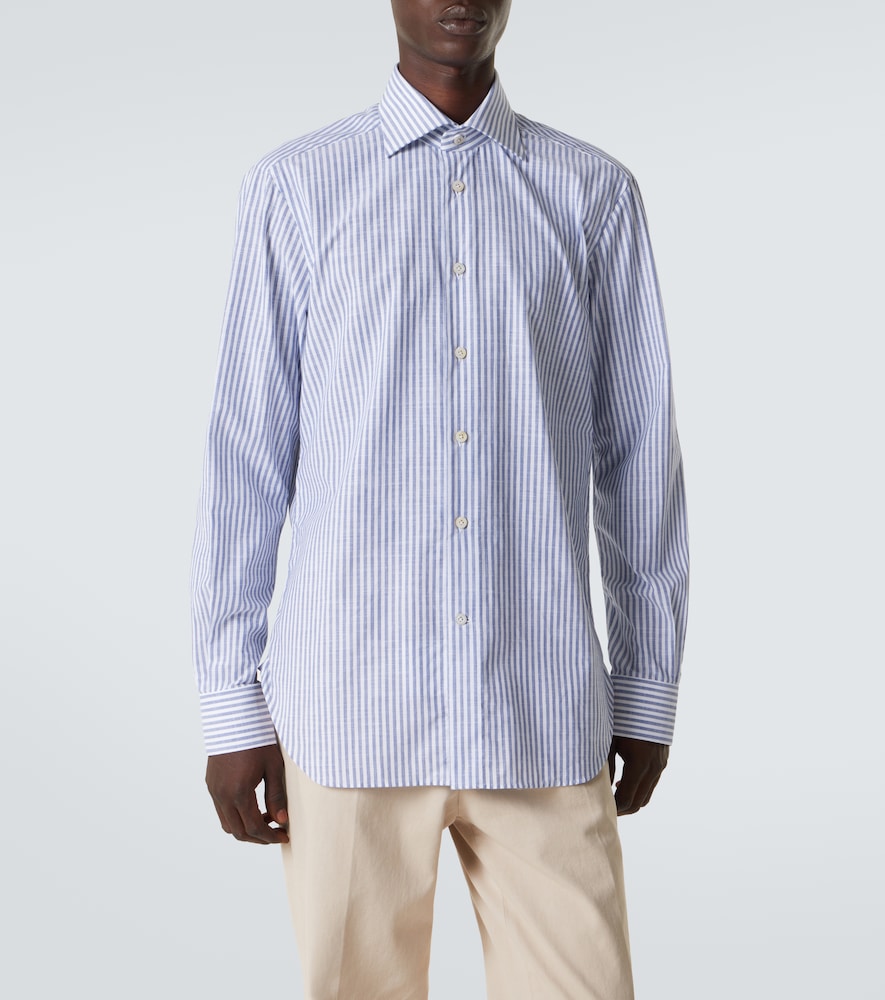  Kiton Kiton Striped Cotton Shirt 