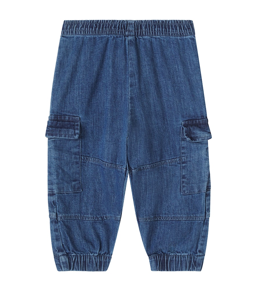 Baby - Pantaloni cargo in chambray