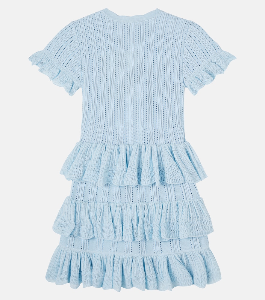  Self-portrait Kids Self-portrait Kids Verziertes Kleid Aus Pointelle-strick 