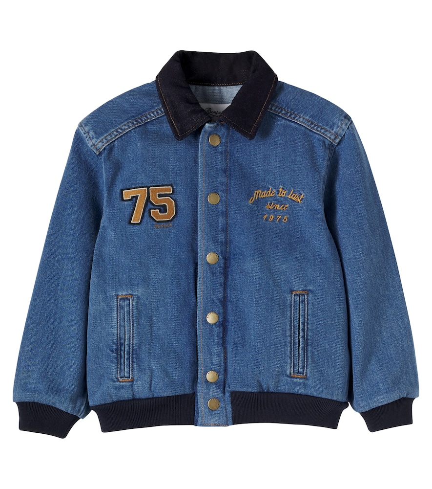 Bomber Luken in denim con patch