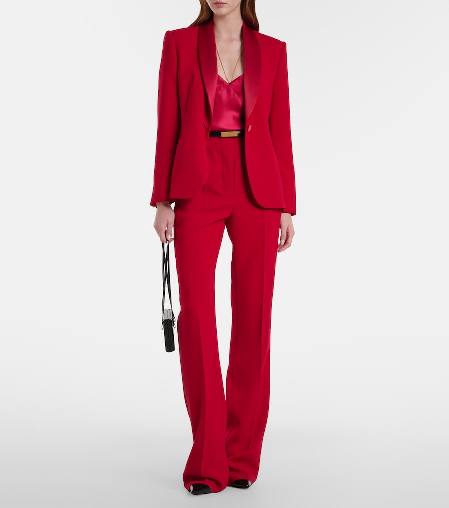 Max Mara Ecrine cady flared pants