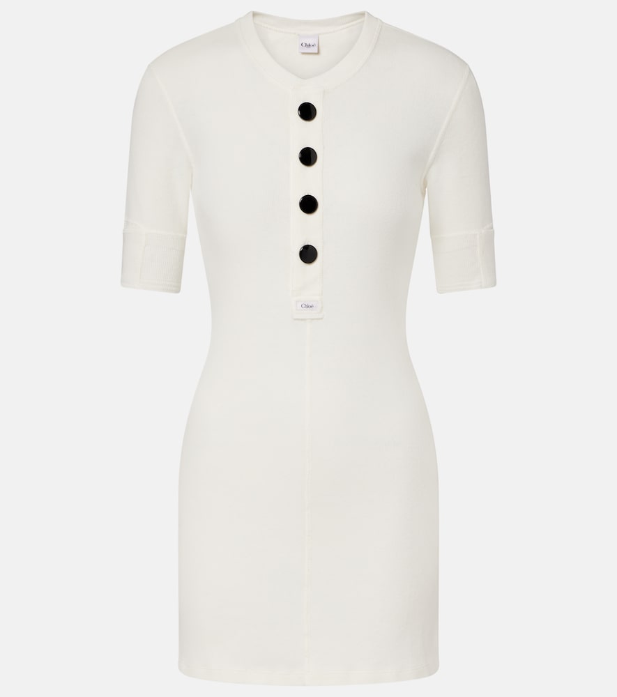 Chloe Women's White Cotton Jersey Shirt Dress UK Size 12 - Mytheresa