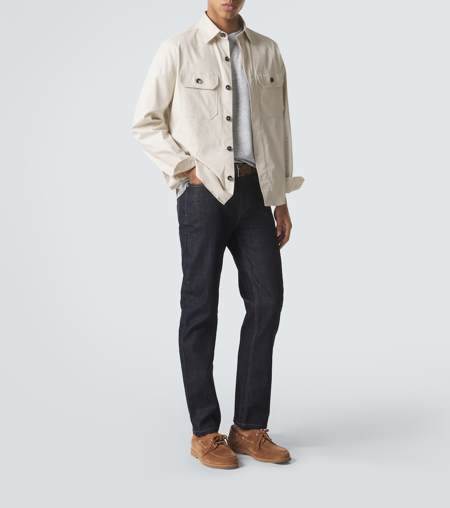  Brioni Brioni T-shirt Aus Leinen Und Baumwolle 