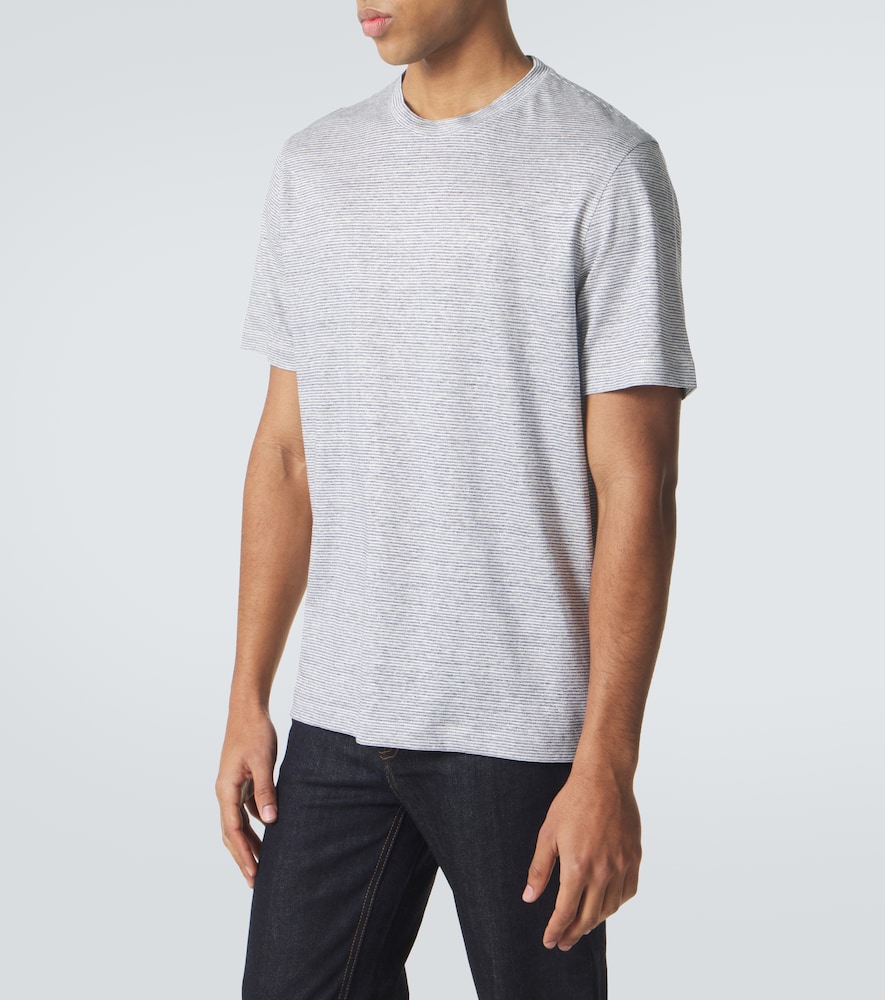  Brioni Brioni T-shirt Aus Leinen Und Baumwolle 