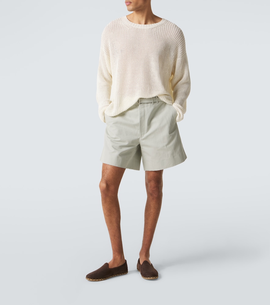  Stoffa Stã²ffa Belted Cotton And Linen Shorts 