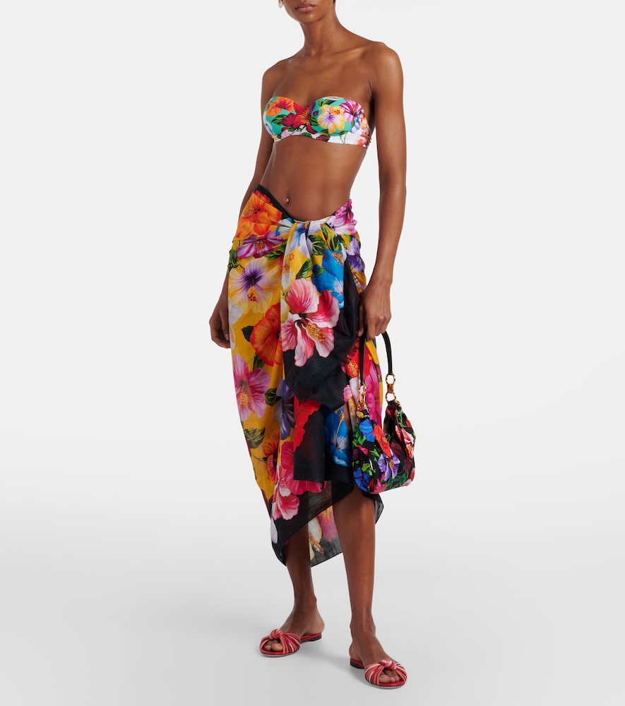 Dolce & Gabbana Floral cotton beach cover-up
