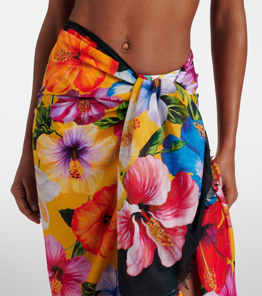  Dolce&gabbana Dolce&gabbana Pareo De Algodón Floral 
