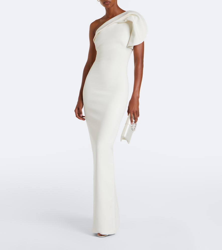 Safiyaa One-shoulder crêpe gown | Thumbnail 3