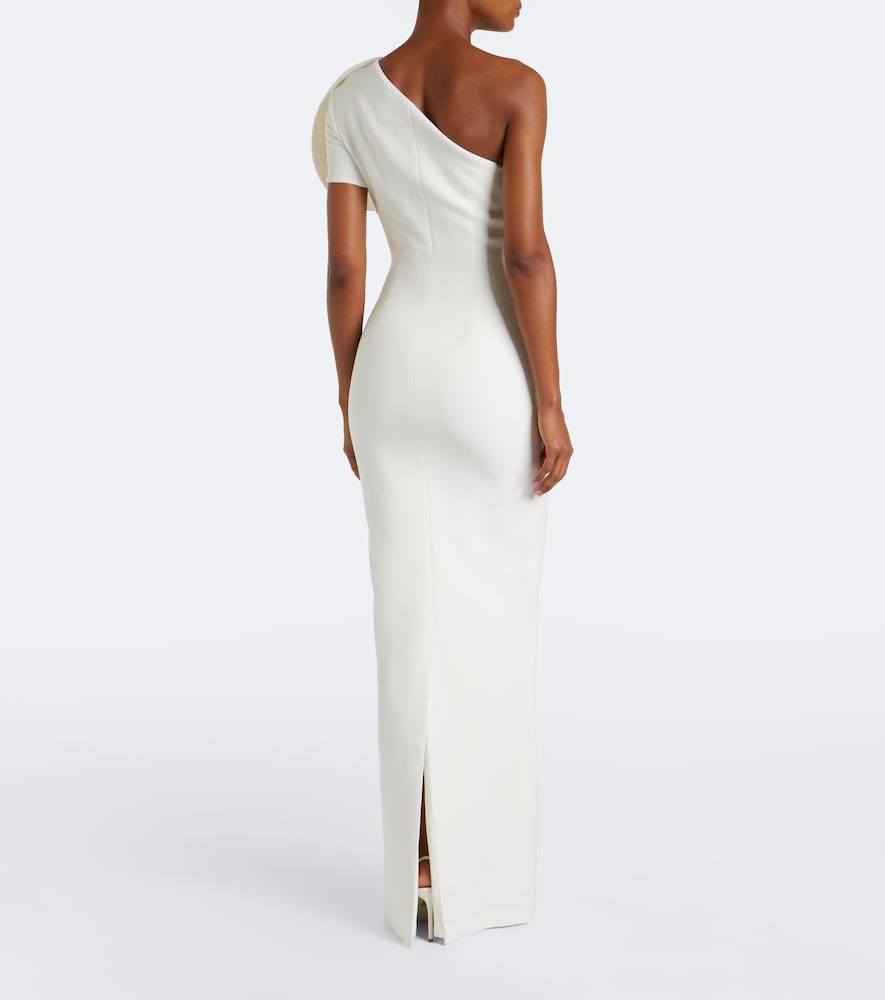 Safiyaa One-shoulder crêpe gown | Thumbnail 5