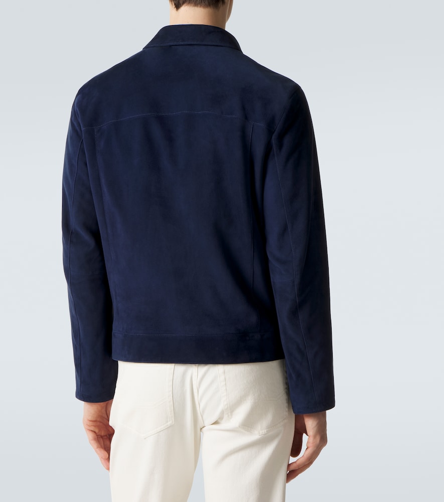 Suede Blouson Jacket
