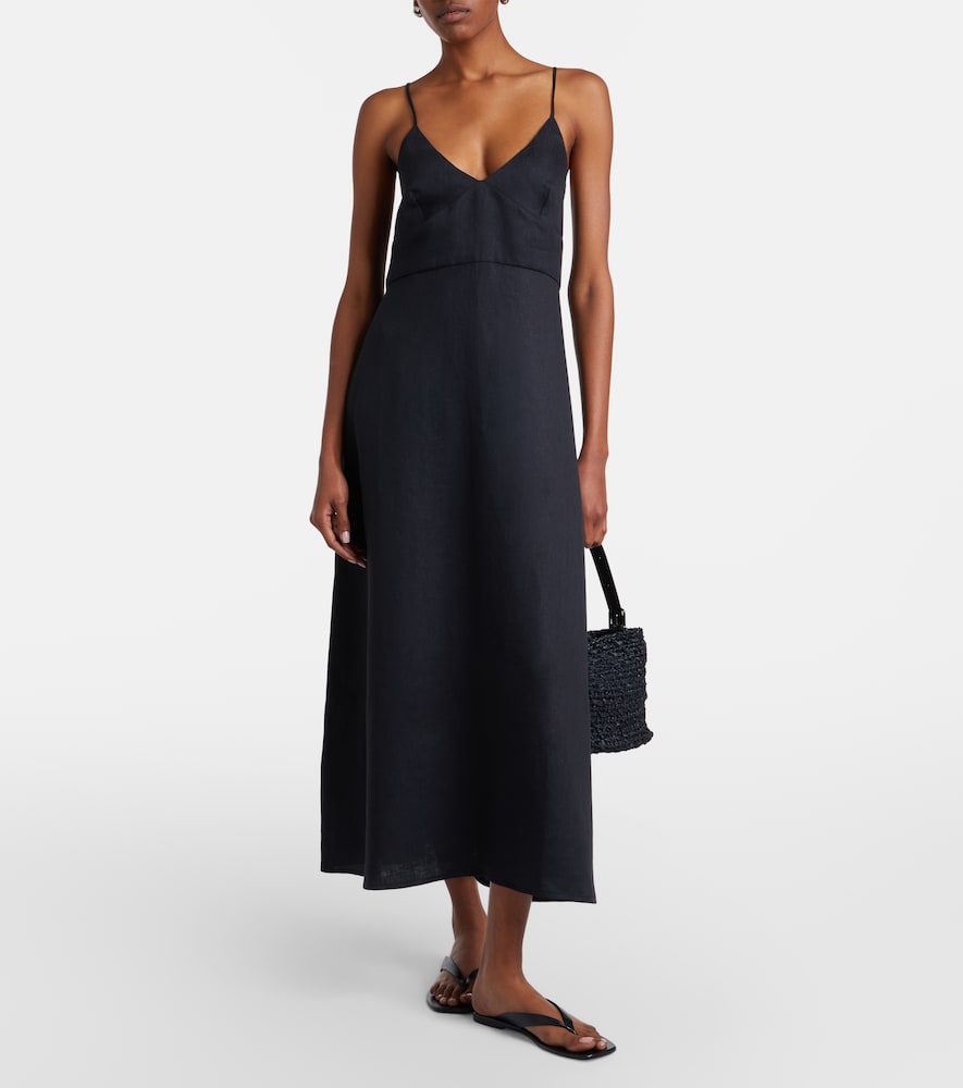 Asceno Ida linen midi dress | Thumbnail 2