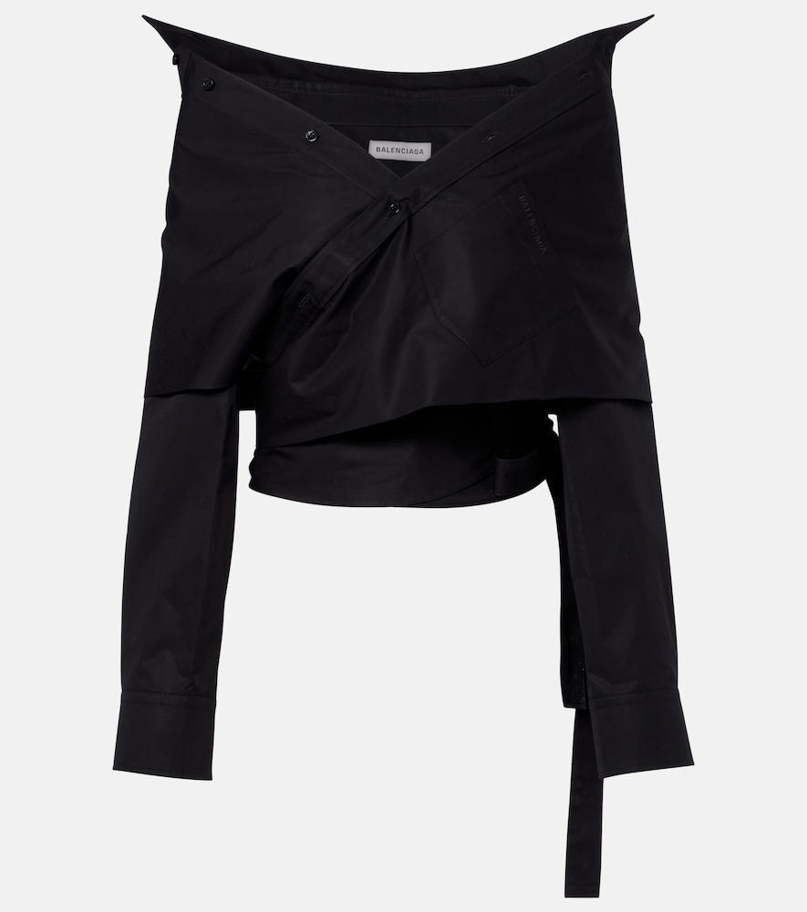 Balenciaga Off-shoulder cotton top