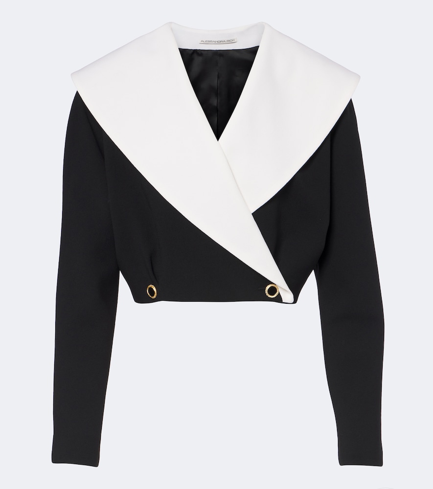 Zweireihige Jacke aus einem Wollgemisch