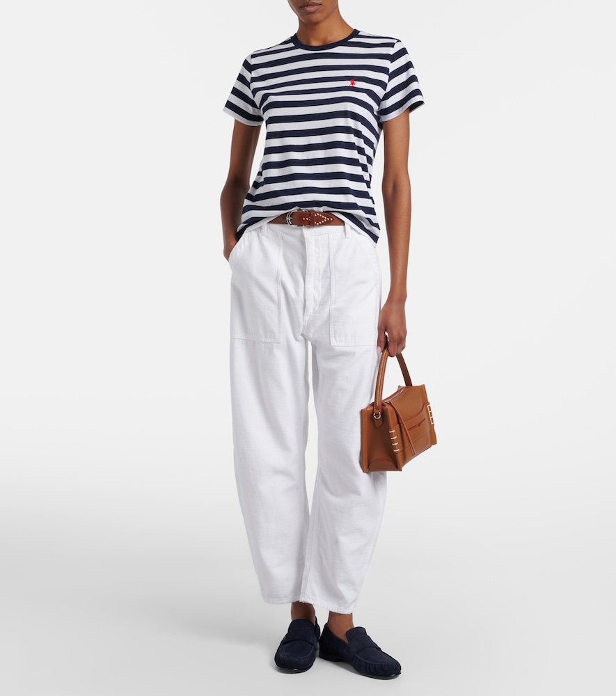 Polo Ralph Lauren Logo striped cotton jersey T-shirt | Thumbnail 3