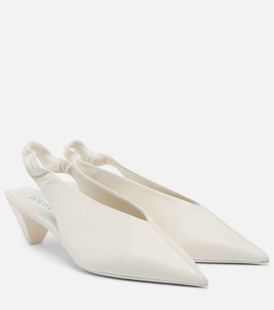 Pumps slingback Origami Cubic in pelle