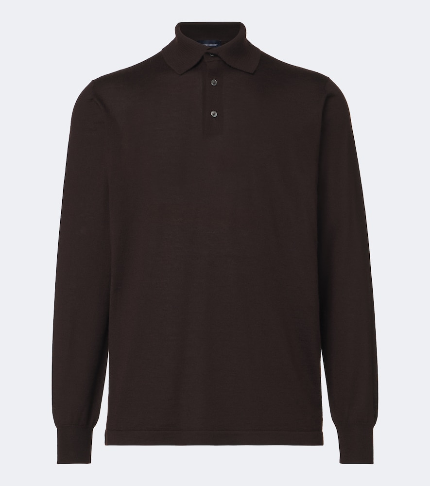 Cashmere And Silk Polo Sweater