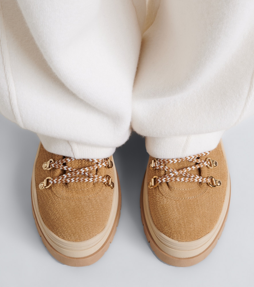 Arosa Shearling-Trimmed Ankle Boots