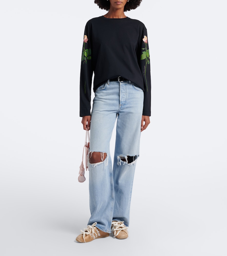 Floral Cotton Jersey T-Shirt