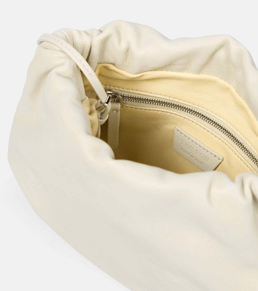 The Row Bourse Leather Clutch Bag In Ivory | ModeSens