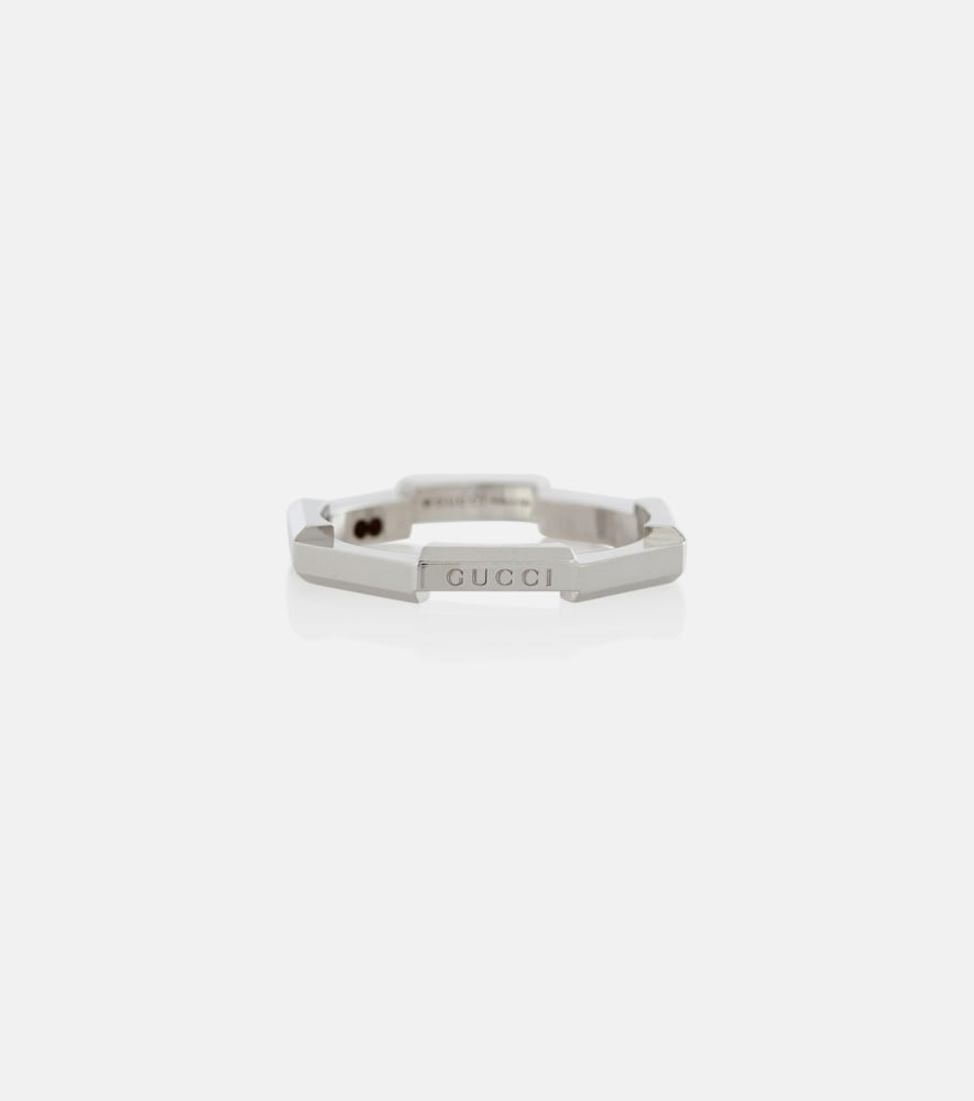 Gucci Women's Silver Link To Love 18Kt White Gold Ring N - Mytheresa