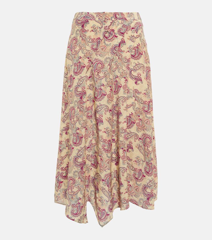 Isabel Marant Cacia paisley silk midi skirt