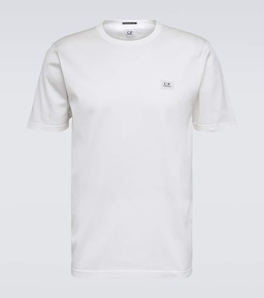 C.p. Company Logo Cotton Jersey T-shirt In White