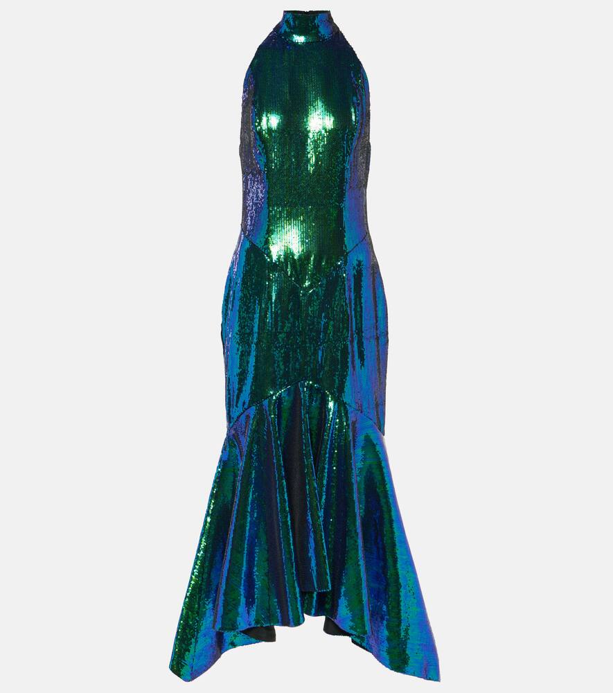 Alexandre Vauthier Sequined fishtail midi dress