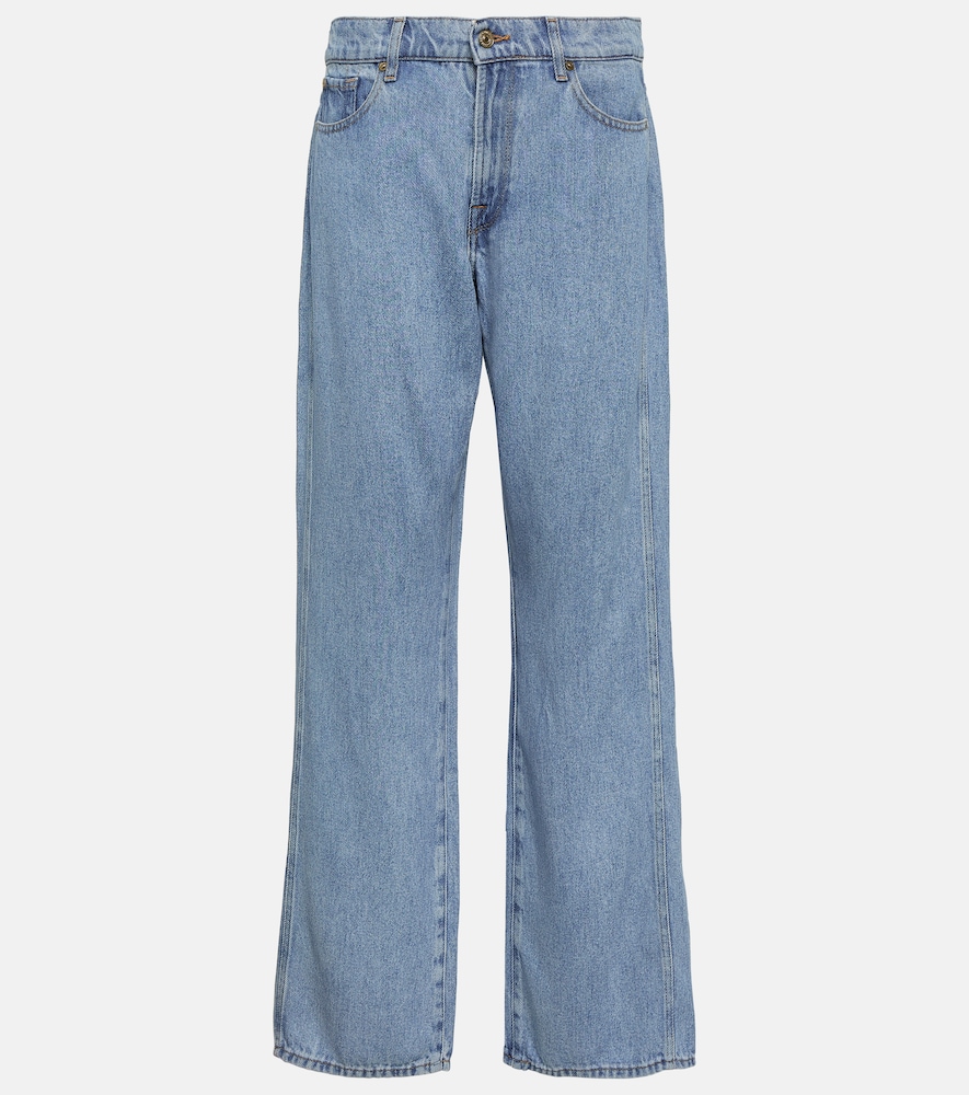 7 For All Mankind Jean straight Tess à taille haute