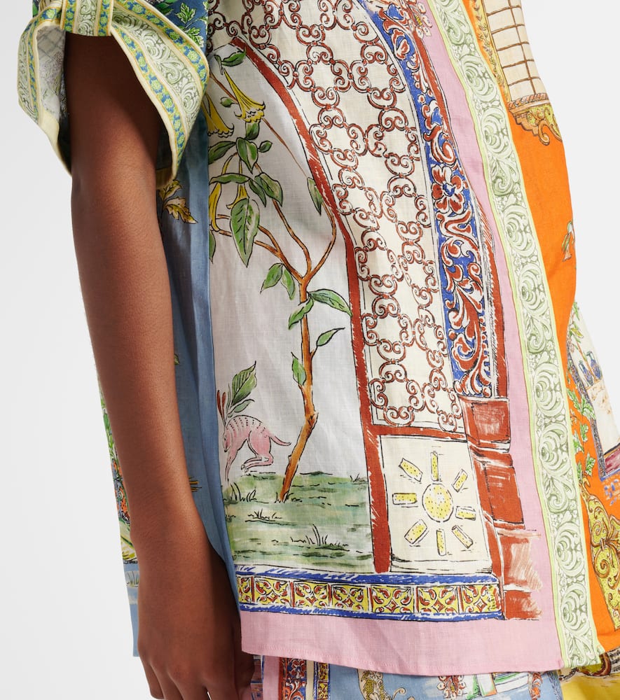 ALEMAIS ALÉMAIS MONTE PRINTED LINEN SHIRT