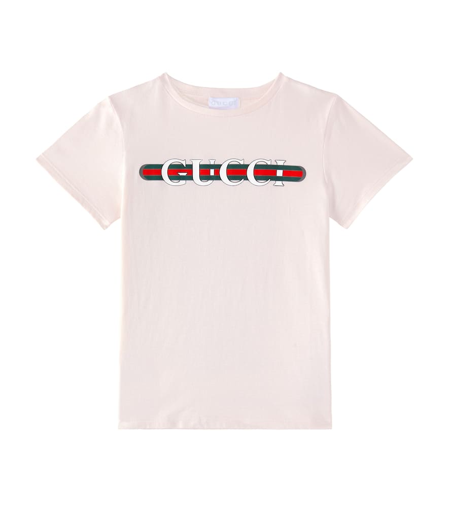 GUCCI LOGO COTTON JERSEY T-SHIRT