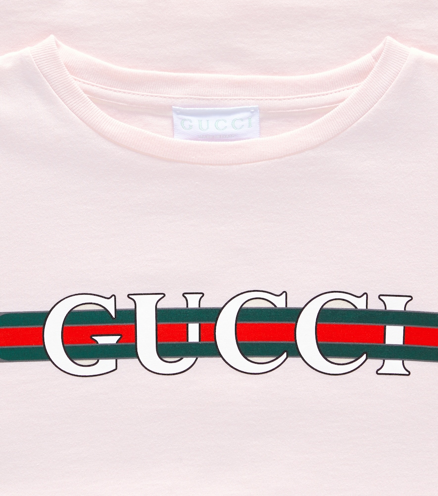 GUCCI LOGO COTTON JERSEY T-SHIRT