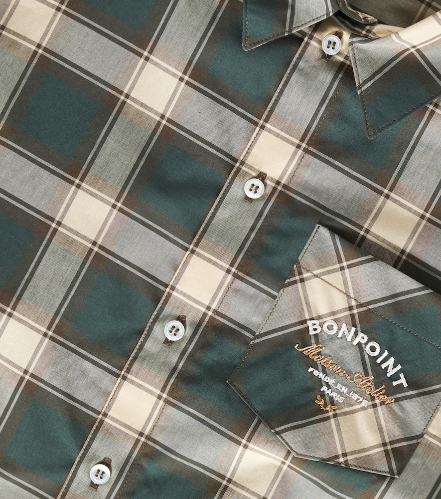 Bonpoint Elyas Checked Cotton Shirt In Multicoloured